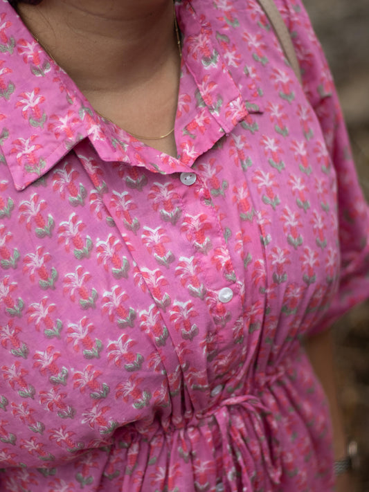 Pink Kaftan Top
