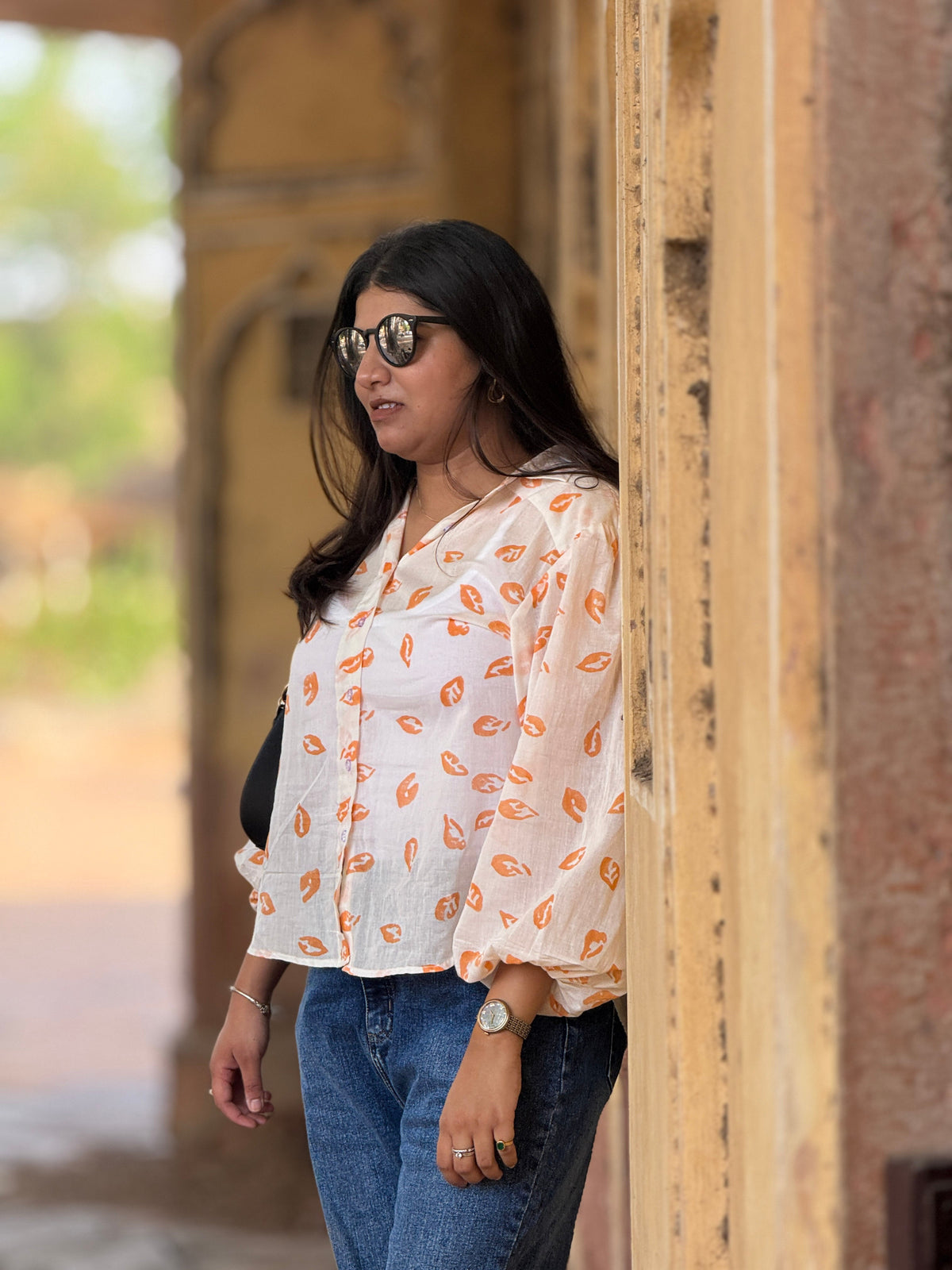 Orange Pout Shirt