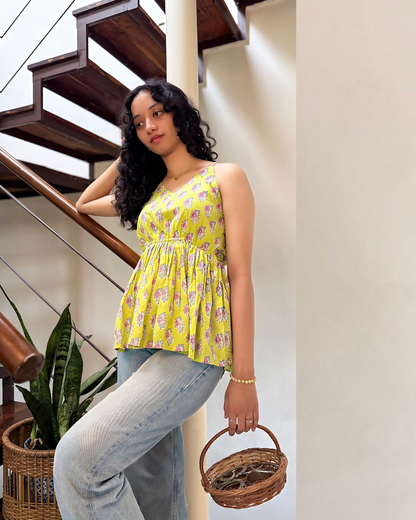 Lime Daze Strap Top