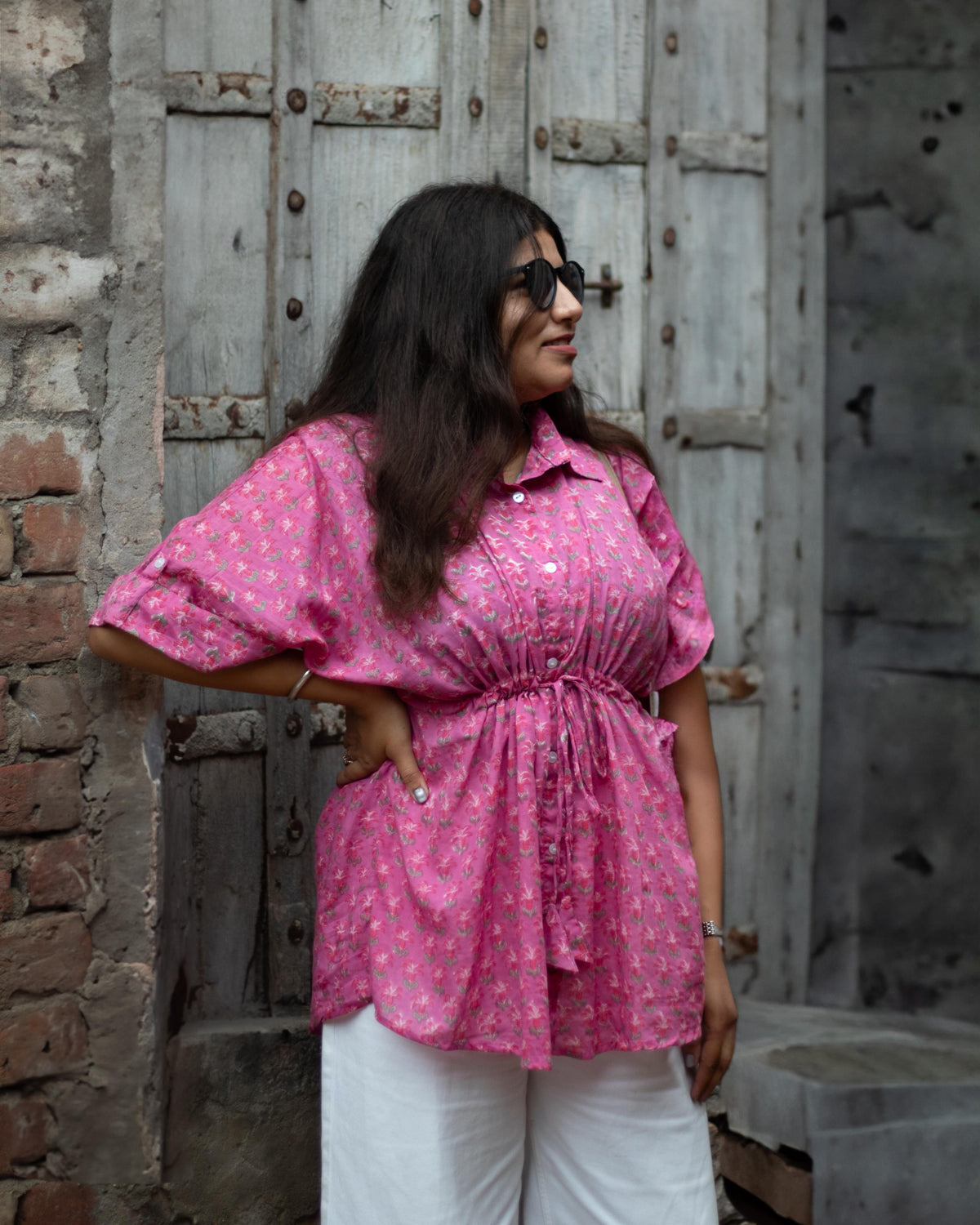 Pink Kaftan Top