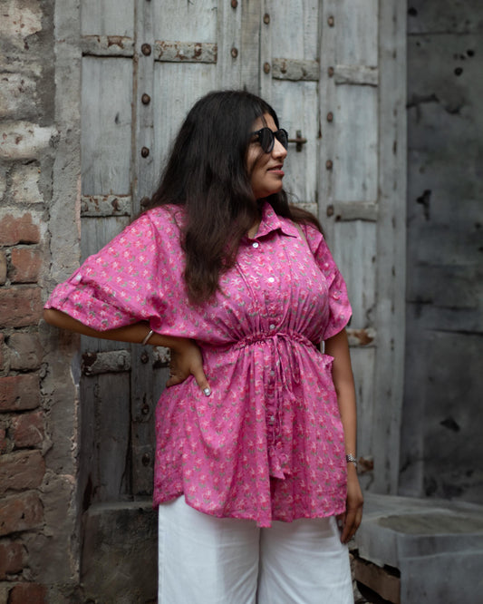 Pink Kaftan Top